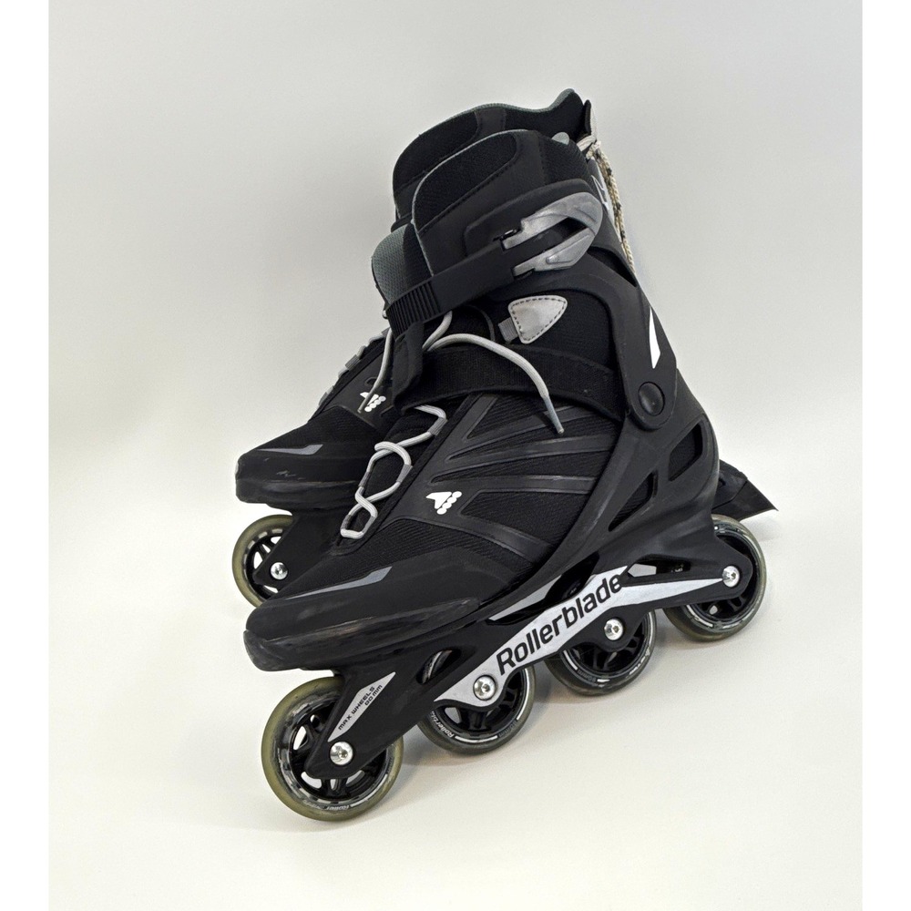 Rollerblade Zetrablade Men's 10 Inline Skates black silver 07958600816